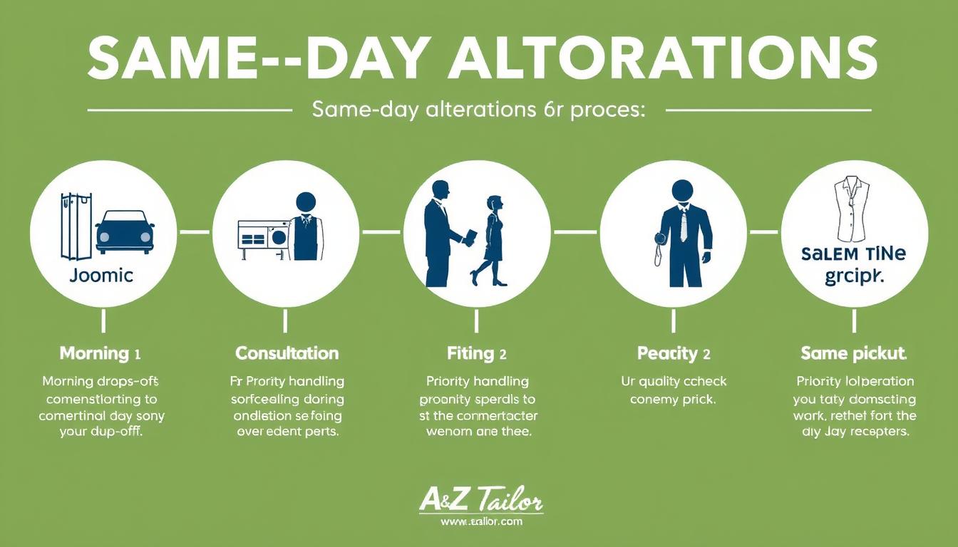 The process of Same Day Alteration Service at A &amp; Z Tailor &amp; Alteration LUTON